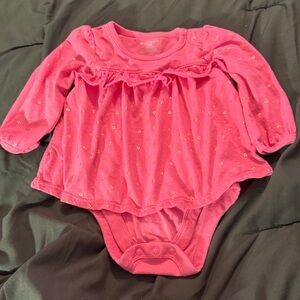 Carter's Pink Bodysuit with Gold Details